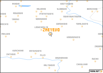 map of Zmeyevo