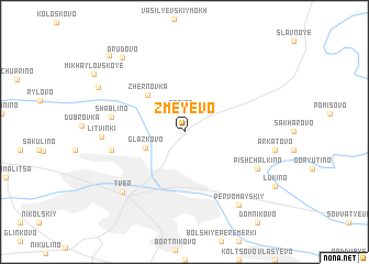 map of Zmeyevo