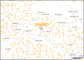 map of Zmijanci