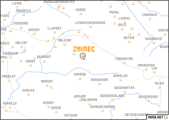 map of Zminec