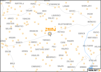 map of Žminj