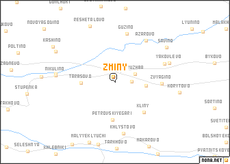 map of Zminy