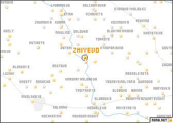 map of Zmiyevo