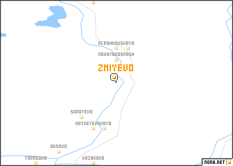 map of Zmiyevo