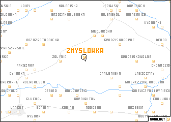 map of Zmysłówka