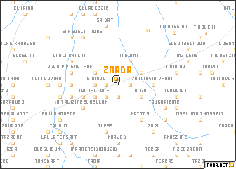 map of Znada