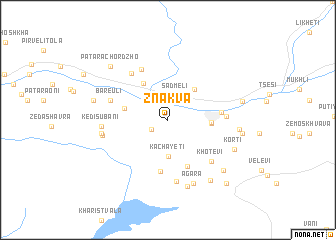 map of Znakva