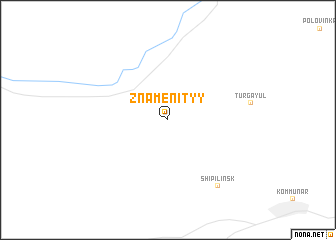 map of Znamenityy