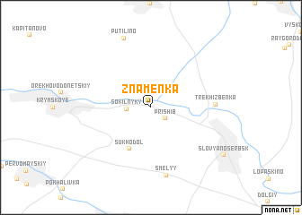 map of Znamenka