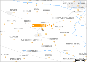 map of Znamenskaya