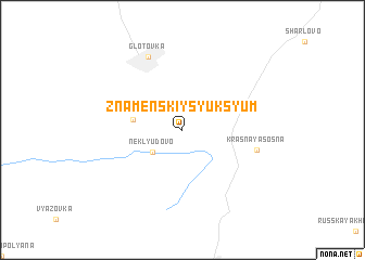 map of Znamenskiy Syuksyum