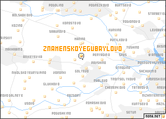 map of Znamenskoye-Gubaylovo