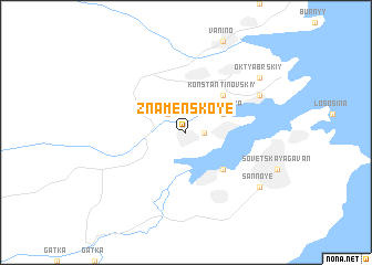 map of Znamenskoye