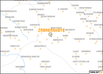 map of Znamenskoye