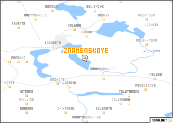 map of Znamenskoye