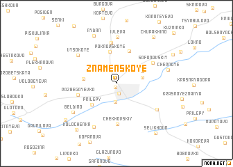 map of Znamenskoye