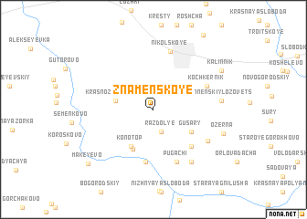 map of Znamenskoye