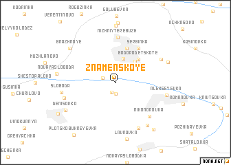 map of Znamenskoye