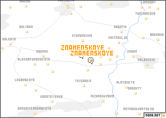 map of Znamenskoye