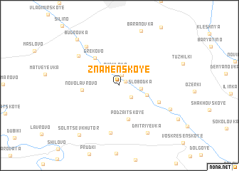 map of Znamenskoye