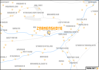 map of Znamenskoye