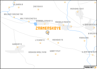 map of Znamenskoye