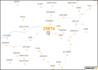 map of Znatu