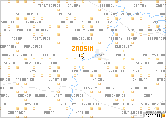 map of Znosim