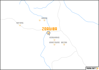 map of Zoadiba