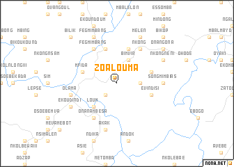 map of Zoalouma