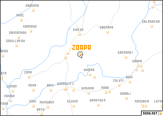 map of Zoapa