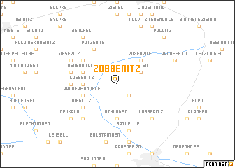 map of Zobbenitz