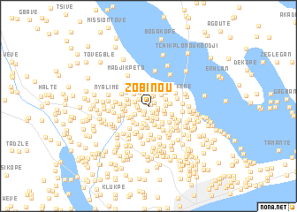 map of Zobinou