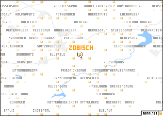 map of Zöbisch