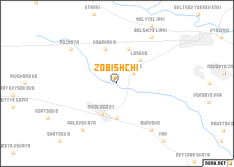 map of Zobishchi