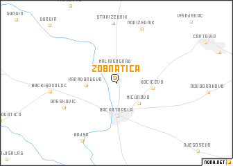 map of Zobnatica