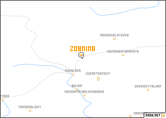 map of Zobnina