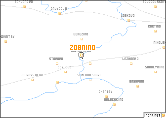 map of Zobnino