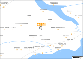 map of Zobni