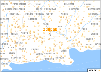 map of Zobodo