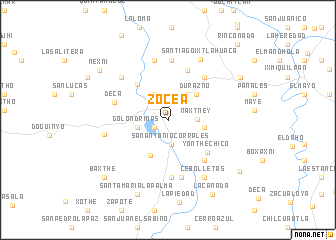 map of Zocea