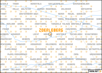 map of Zoerle Berg