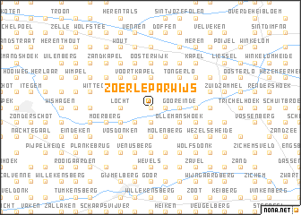 map of Zoerle-Parwijs