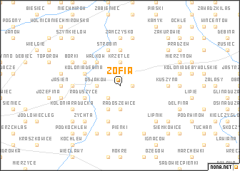 map of Zofia