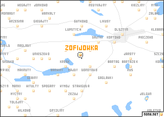 map of Zofijówka