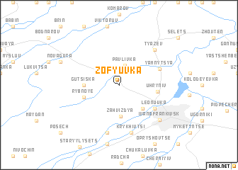 map of Zofʼyuvka