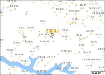 map of Zogaj