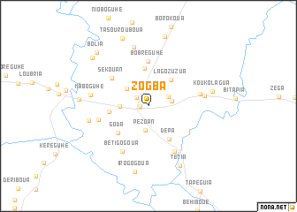 map of Zogba