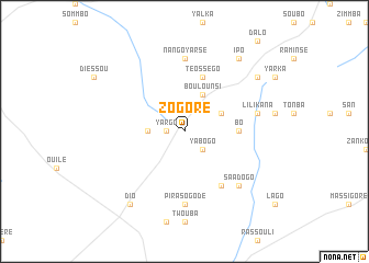 map of Zogoré