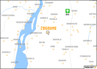 map of Zogoumé